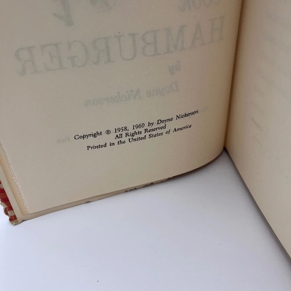 365 Ways to Cook Hamburger Doyne Nickerson Vintage 1960 Hardcover Cookbook